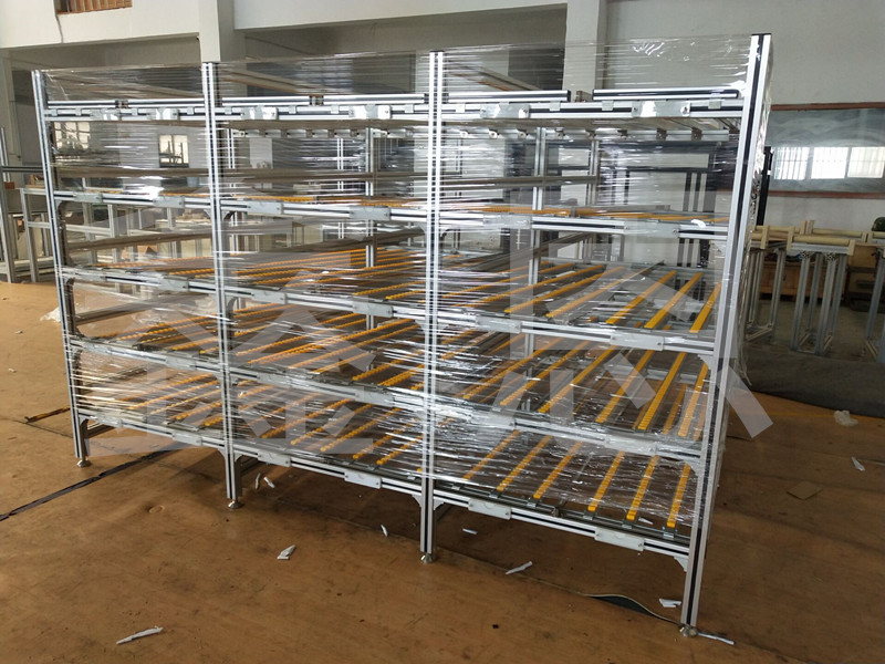 鋁型材流利條貨架 鋁型材流利條貨架