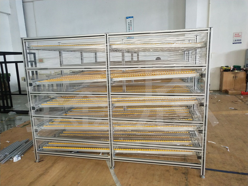 鋁型材流利條貨架 鋁型材流利條貨架